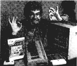 Rolf Harris advertises Rolf Harris' Picture Builder for the C64